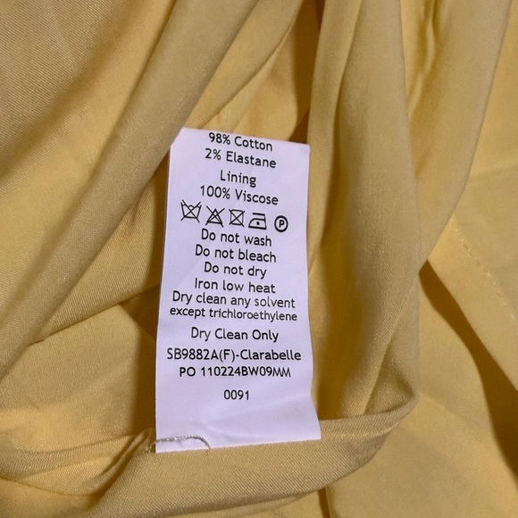 House of CB Butter Yellow Clarabelle Strapless Dress - Size Large Fuller Cup - Picture 7 of 7